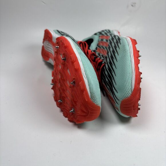 Adidas Unisex Track Spikes Sprint Shoes US 9.5 Mint Coral racing cleats